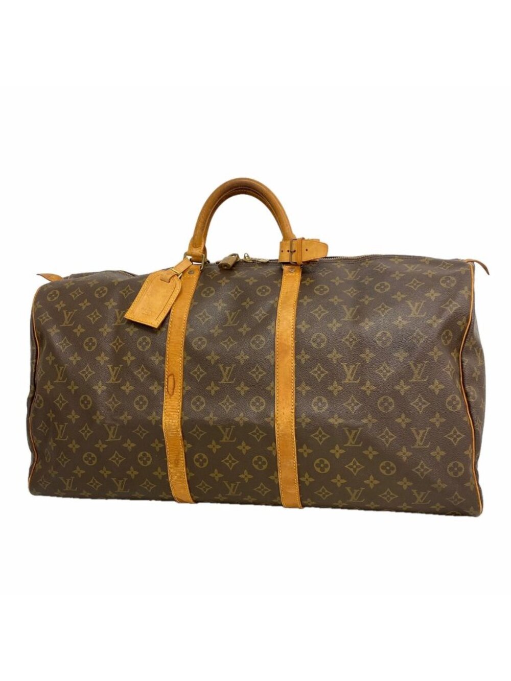 Louis Vuitton Boston Bag Monogram Keepall 60 Brown